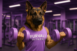 e make the dumbells all lavendar