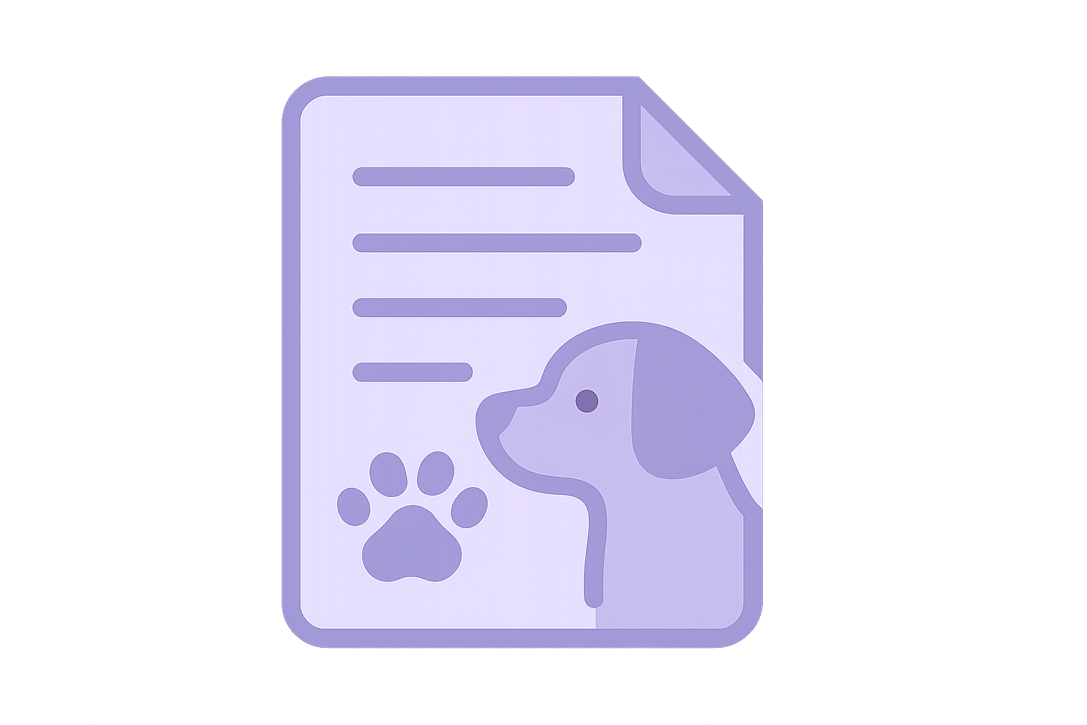 remove the word PDF. and make the icon Lavender themed